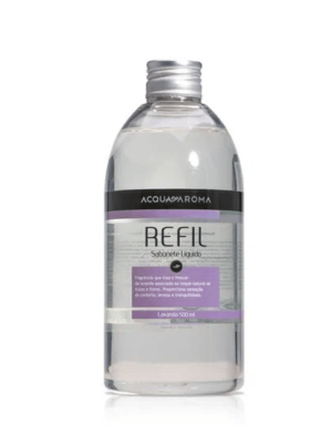 Refil Sabonete Líquido Acqua Aroma Dia a Dia 500ml Lavanda