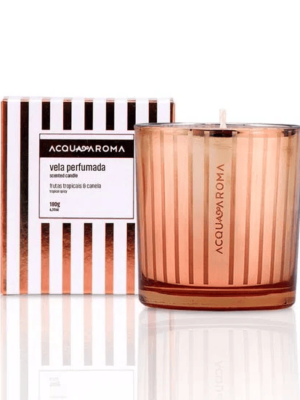 Vela Perfumada Lúmina 180g Frutas Tropicais & Canela