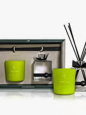 Kit Dia a Dia Vela Perfumada 180G + Difusor 250ML Bambu Chinês Acqua Aroma